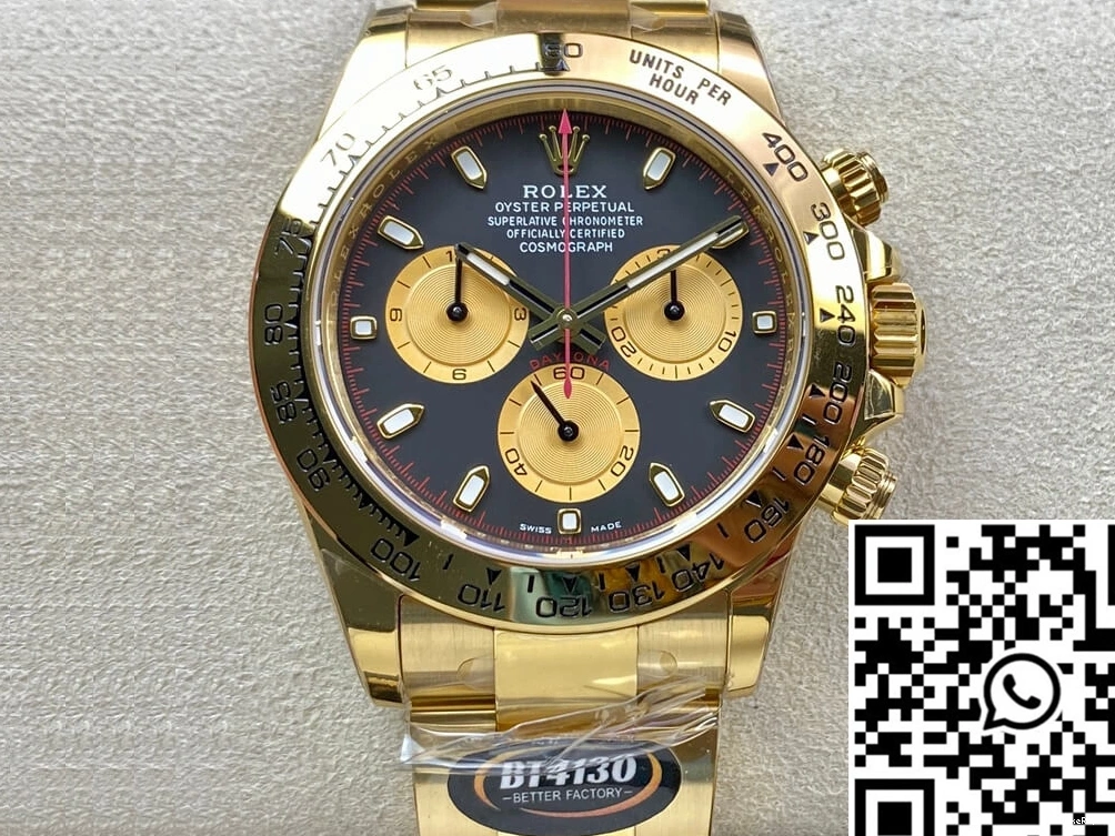 Yellow BT Factory Rolex Daytona M116508-0009 Gold 0324